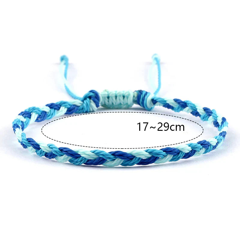 Handgefertigtes blaues Brasilien-Armband 