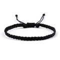 Dünnes und verstellbares brasilianisches Armband schwarz