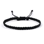 Dünnes und verstellbares brasilianisches Armband schwarz