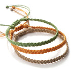 Dünnes und verstellbares brasilianisches Armband orange