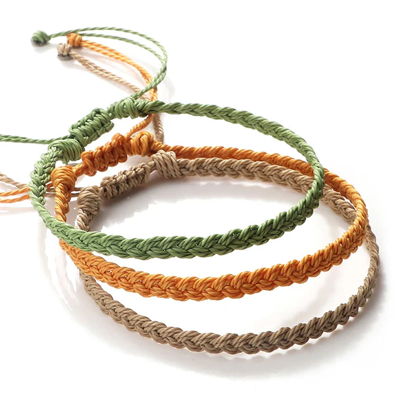 Dünnes und verstellbares brasilianisches Armband orange