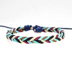 Minimalistisches brasilianisches Armband aus mehrfarbigem Baumwollfaden