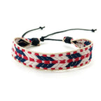 Gemischtes brasilianisches Armband im Urlaubsstil rot