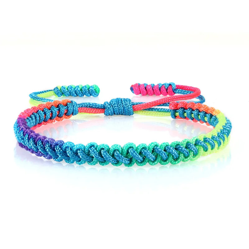 Mehrfarbiges brasilianisches Armband für Damen blau 