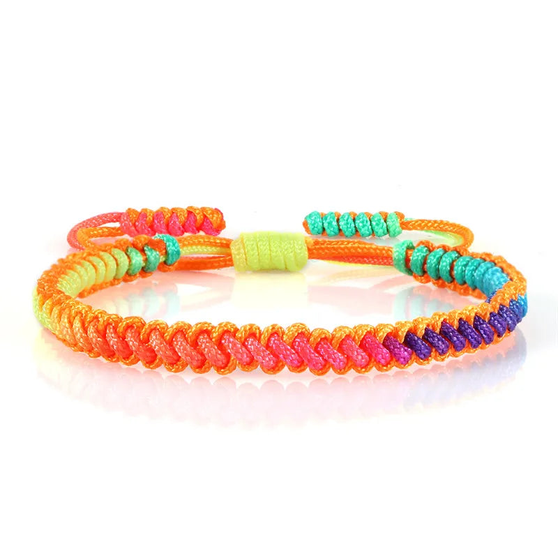Mehrfarbiges brasilianisches Armband für Damen orange