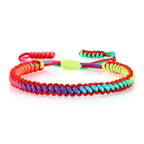 Mehrfarbiges brasilianisches Armband für Damen rot
