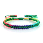 Mehrfarbiges brasilianisches Armband für Damen grün