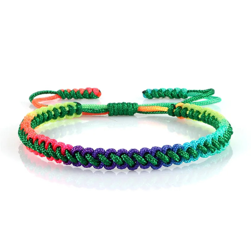 Mehrfarbiges brasilianisches Armband für Damen grün