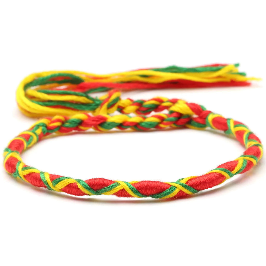 Brasilianisches Armband im Hippie-Boho-Stil orange