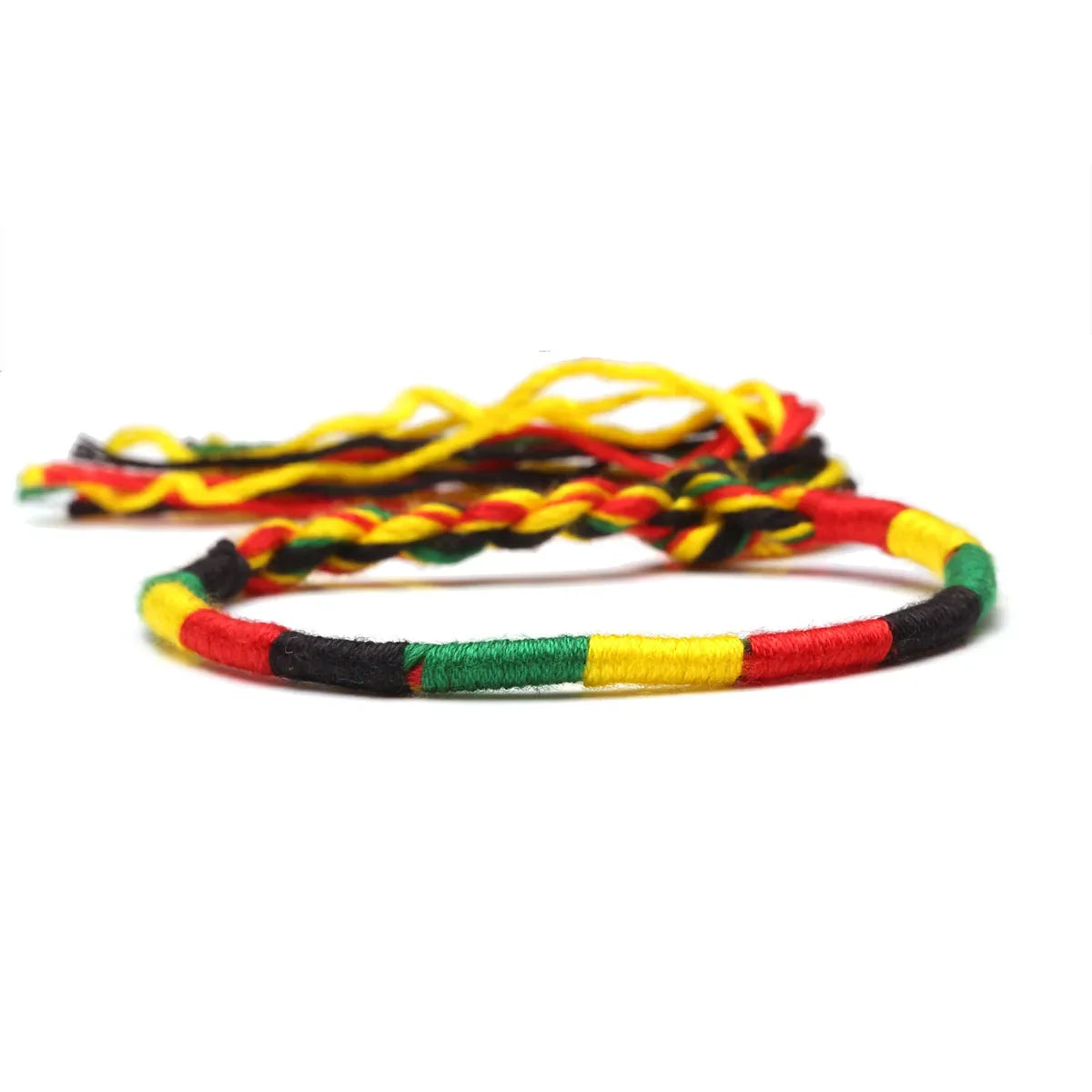 Brasilianisches Armband im Hippie-Boho-Stil rot und gelb