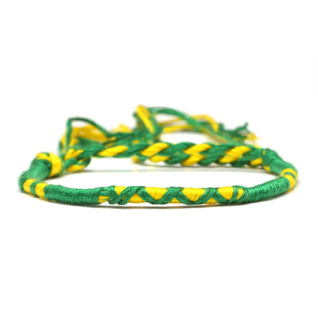 Brasilianisches Armband im Hippie-Boho-Stil grün
