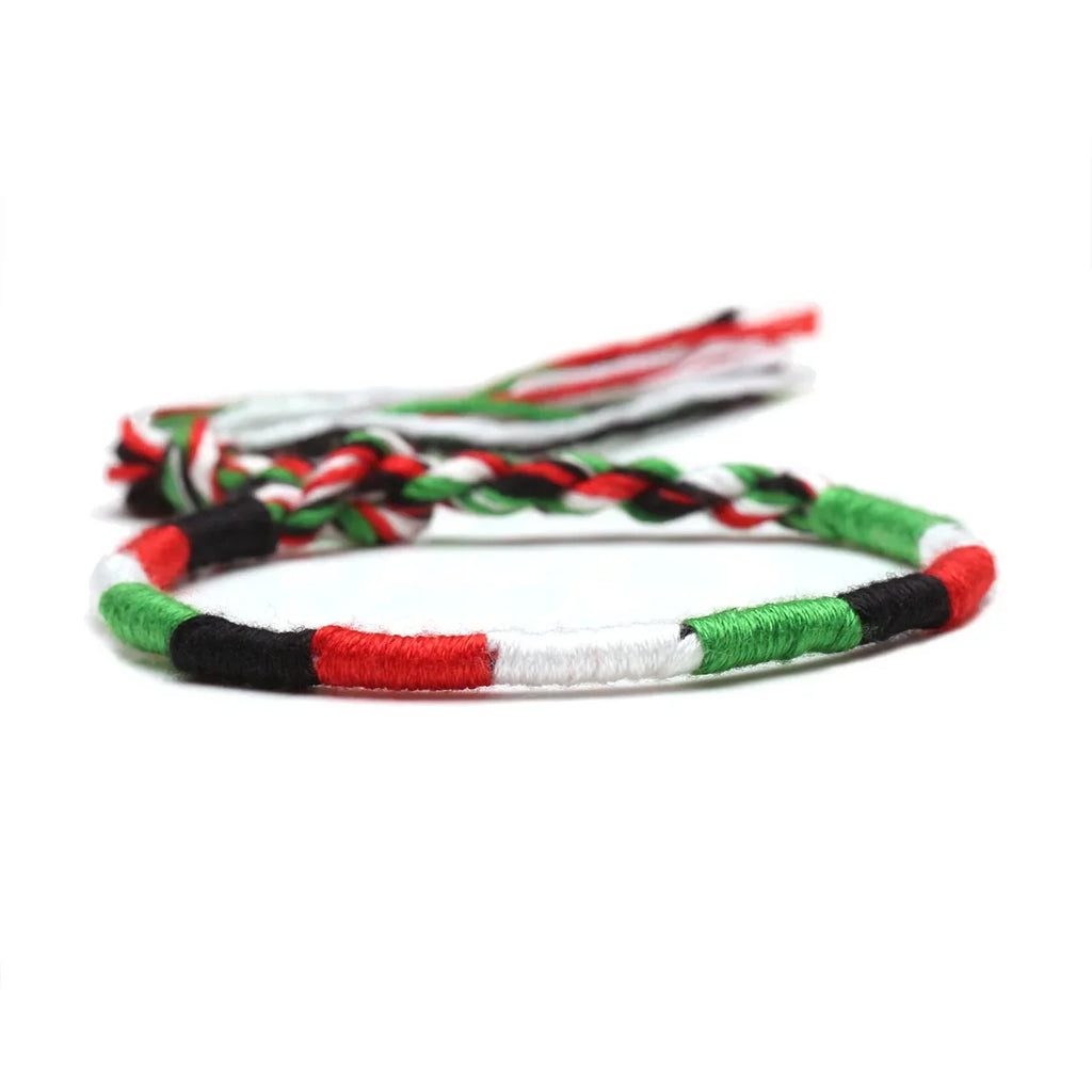 Brasilianisches Armband im Hippie-Boho-Stil grün und weiß