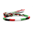 Brasilianisches Armband im Hippie-Boho-Stil grün und weiß
