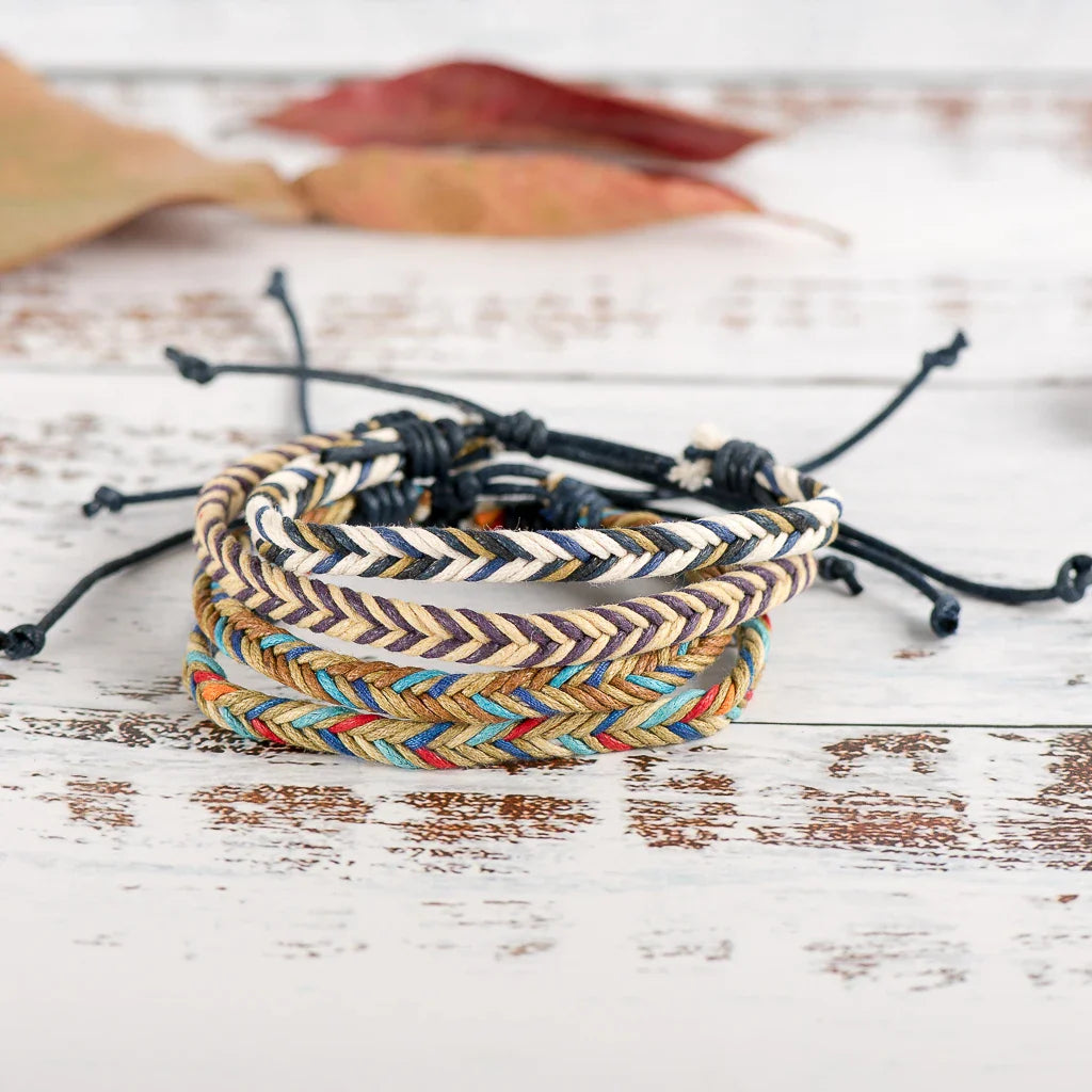 Geflochtenes brasilianisches Armband blau