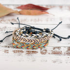 Geflochtenes brasilianisches Armband blau