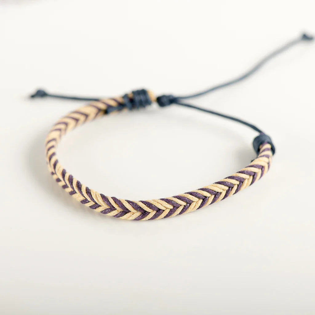 Geflochtenes brasilianisches Armband beige