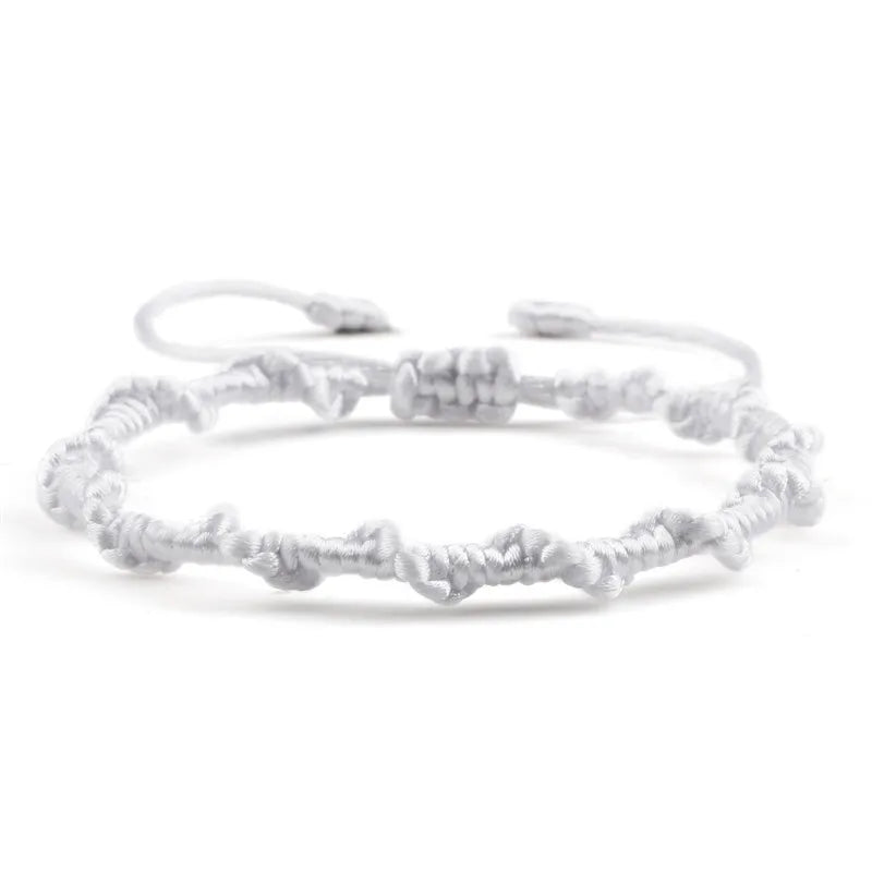 Handgeflochtenes brasilianisches Armband weiß