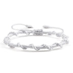 Handgeflochtenes brasilianisches Armband weiß