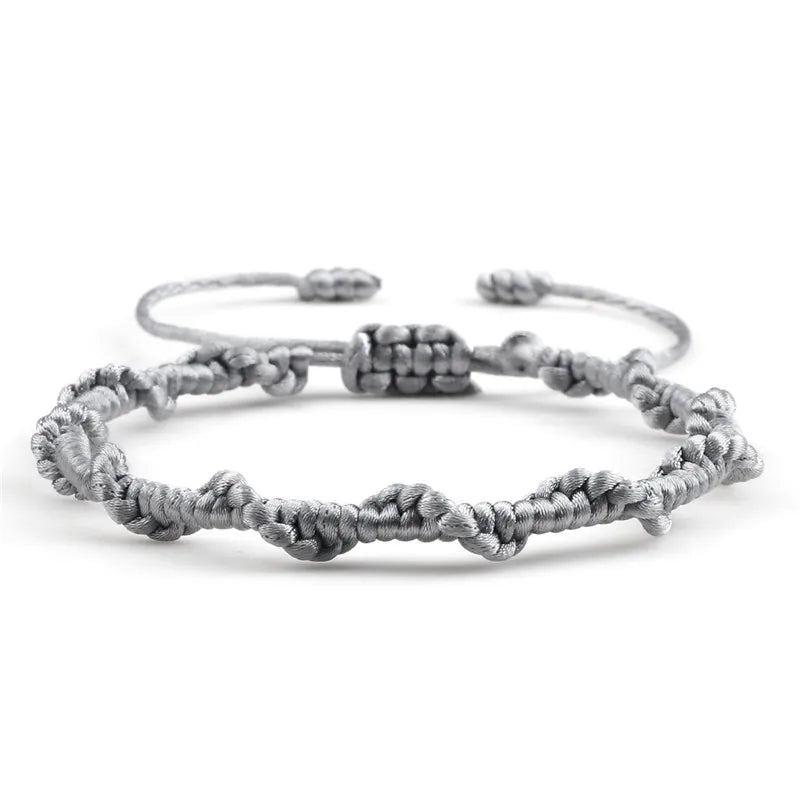 Handgeflochtenes brasilianisches Armband grau