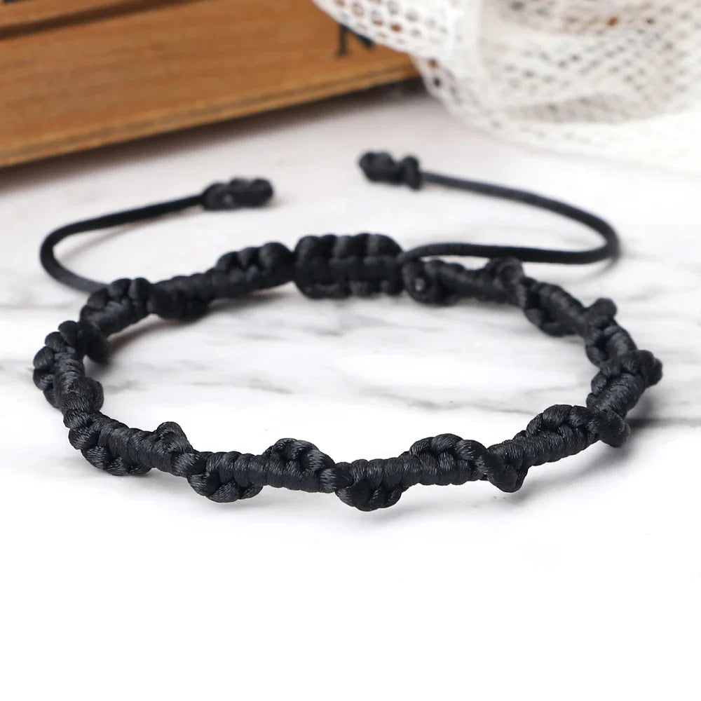 Handgeflochtenes brasilianisches Armband schwarz