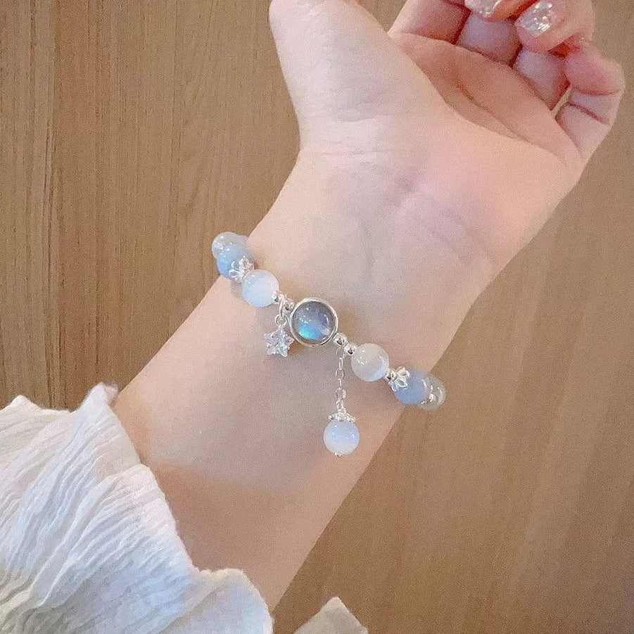Himmlisches Mondstein-Armband