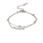 Armband Katze Silber und Gold Silber