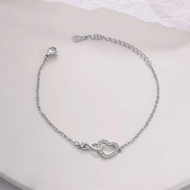 Armband Herz Unendliche Liebe Silber für Damen