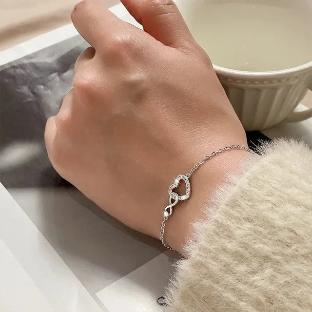 Armband Herz Unendliche Liebe Silber für Damen