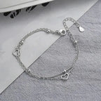 Silbernes Herz-Armband für Damen