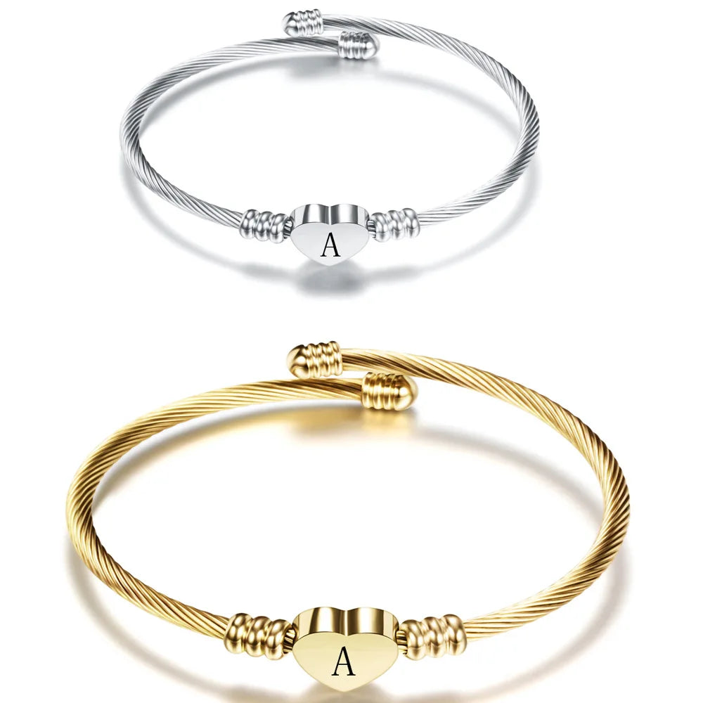 Herzarmband mit Initiale 
