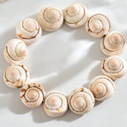 Meeresschnecken-Muschelarmband