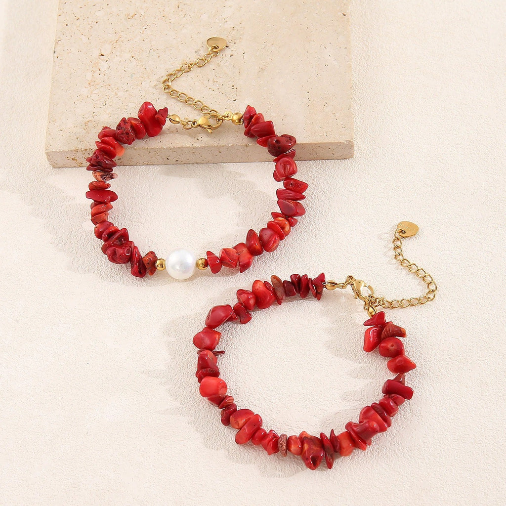 Rotes Korallenarmband 