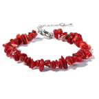 Armband Koralle kleine rote Splitter