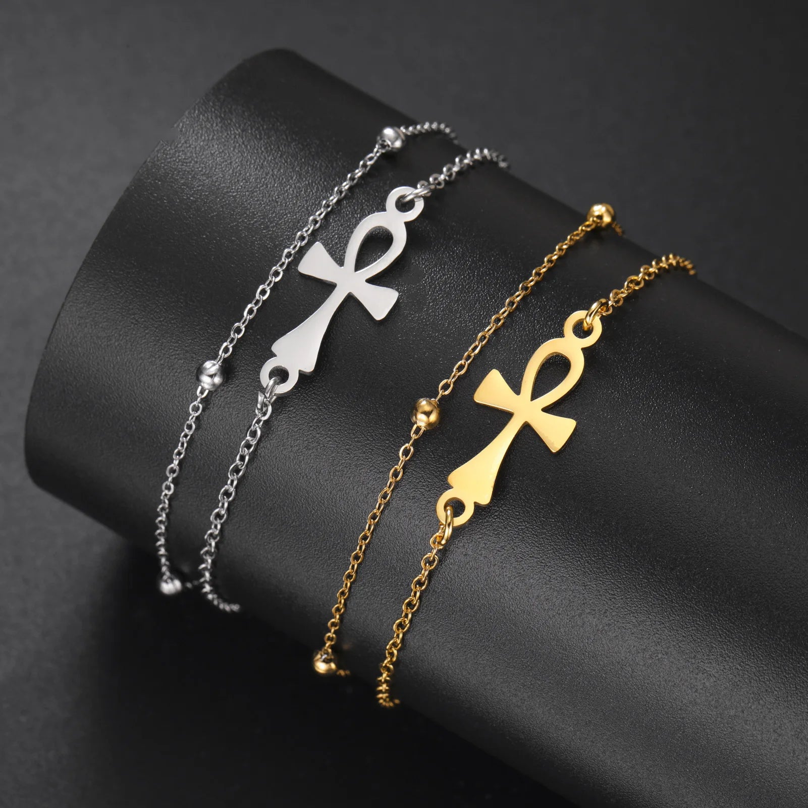 Armband Ankh-Kreuz Ägypten Gold 2