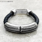 Rustikales Kreuzarmband aus Leder - Exception®