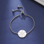 Metatron-Würfel-Schutzarmband silber