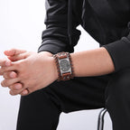 Lederarmband Pentakel Hexerei Wicca Gliederarmband 1