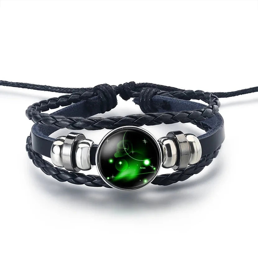 Lederarmband Sternzeichen 12 Sternbilder Widder