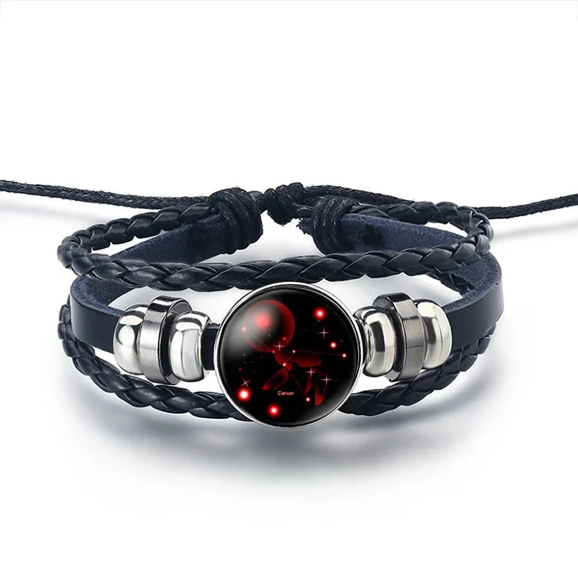 Lederarmband Sternzeichen 12 Sternbilder Krebs