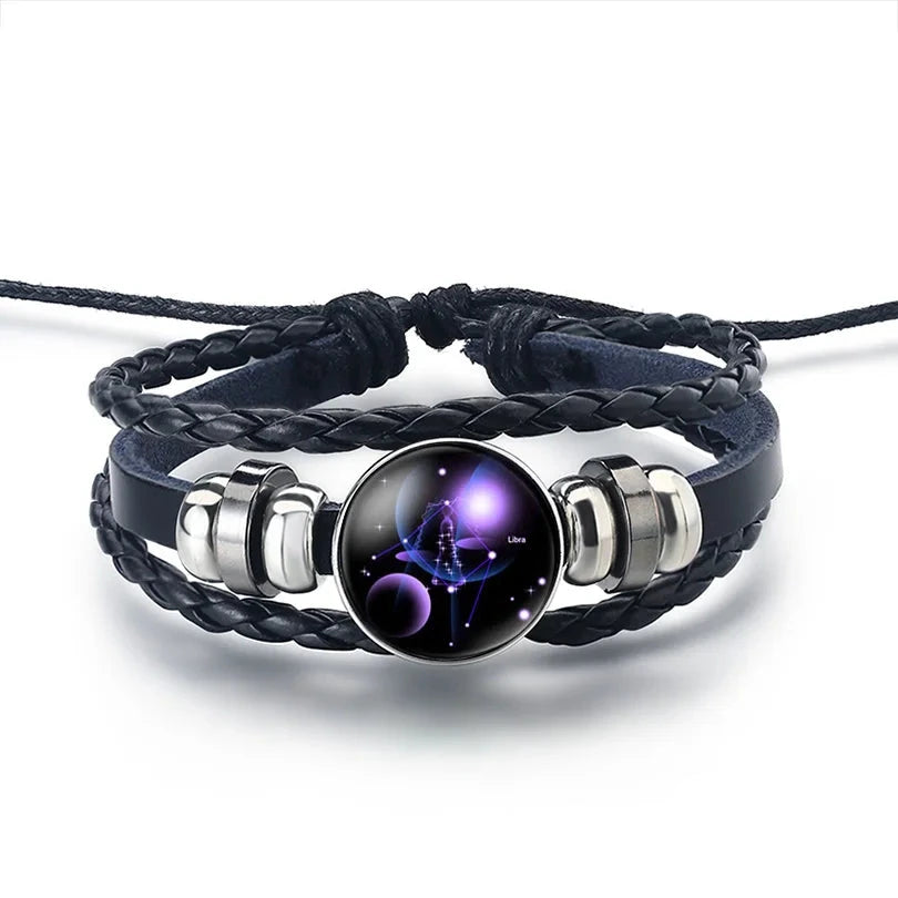 Lederarmband Sternzeichen 12 Sternbilder Waage
