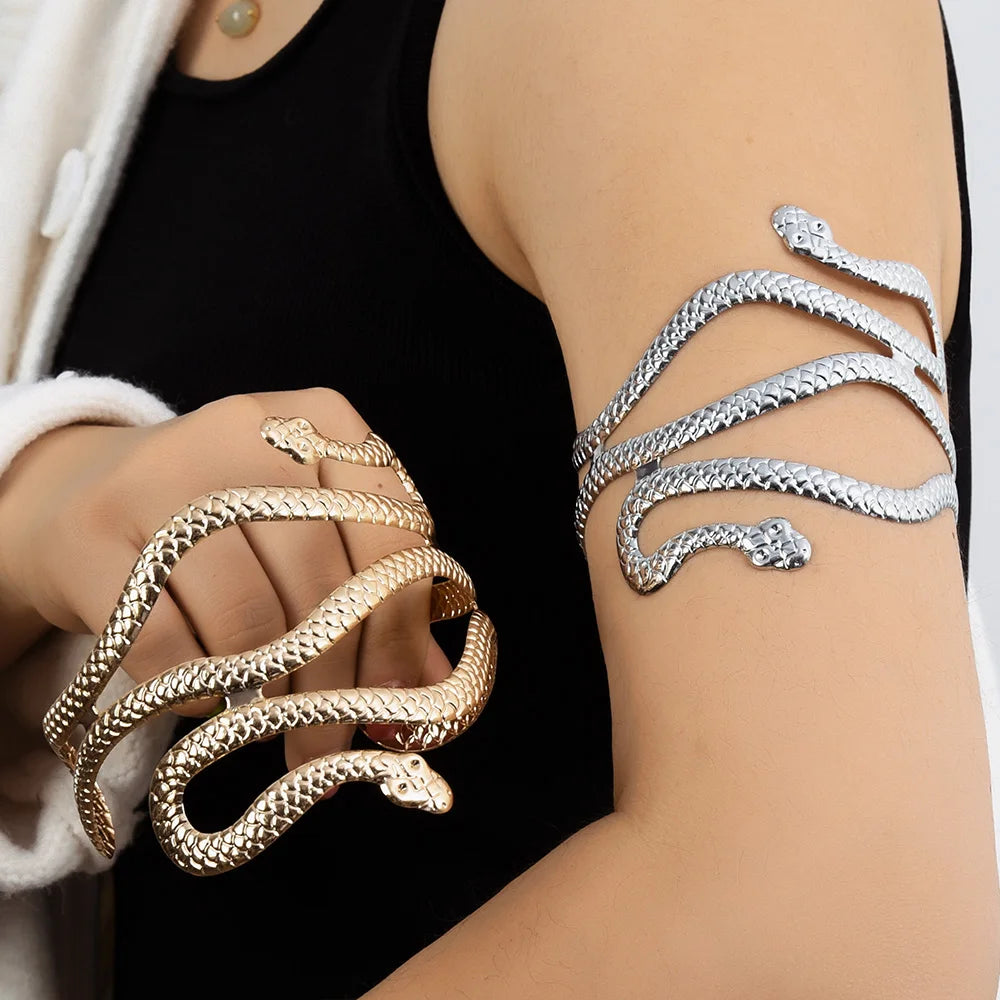 Armband für Damen Schlange - Armkettchen und Bizepsschmuck Silber
