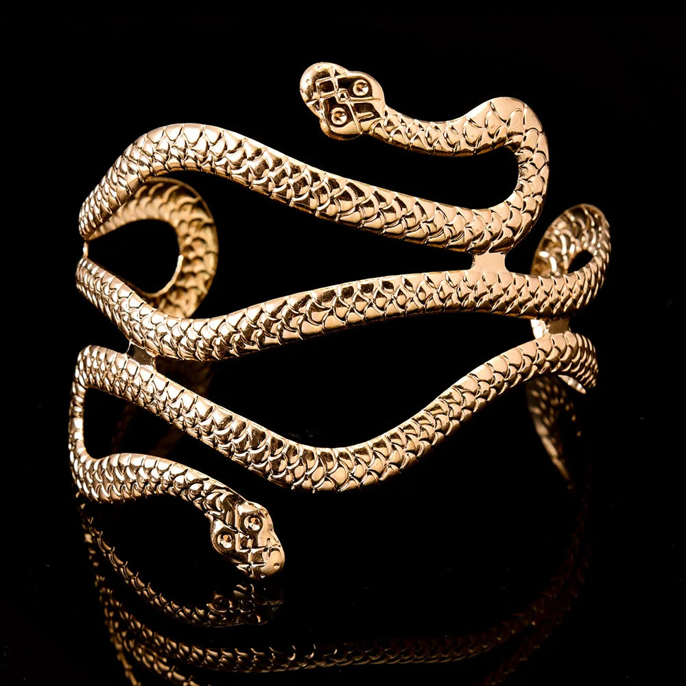 Armband für Damen Schlange - Armkettchen und Bizepsschmuck Gold