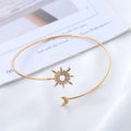 Armband für Frauen Sonne Mond - Armkettchen und Bizepsschmuck Gold