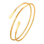 Oberarmband für Damen - feine goldene Bizepskette
