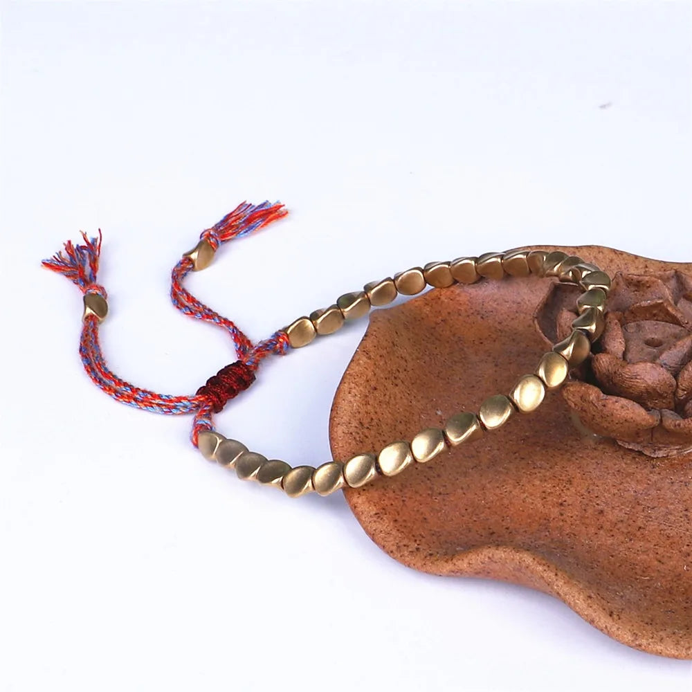Tibetisches Kupfer-Glücksarmband 