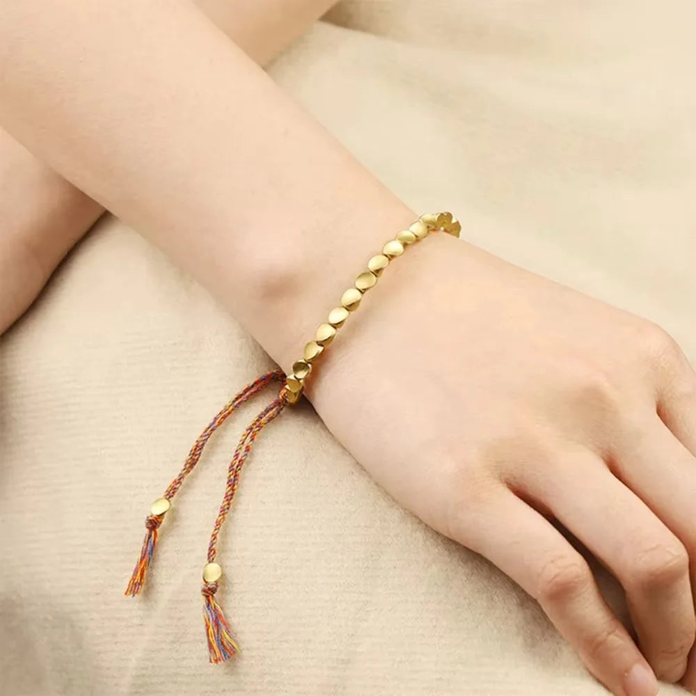 Tibetisches Kupfer-Glücksarmband 