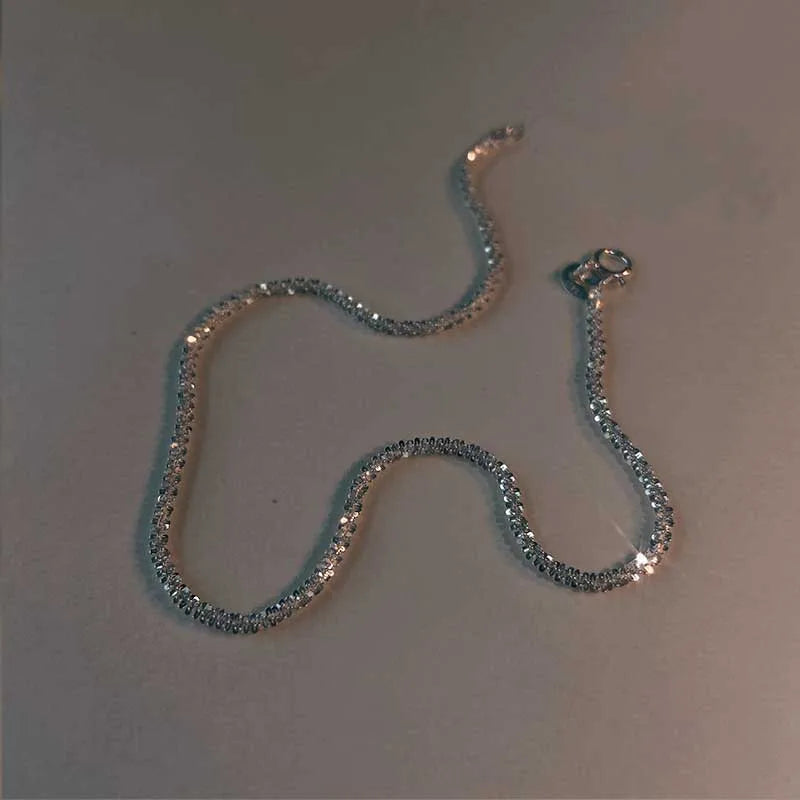 Elegantes Fußkettchen Silber