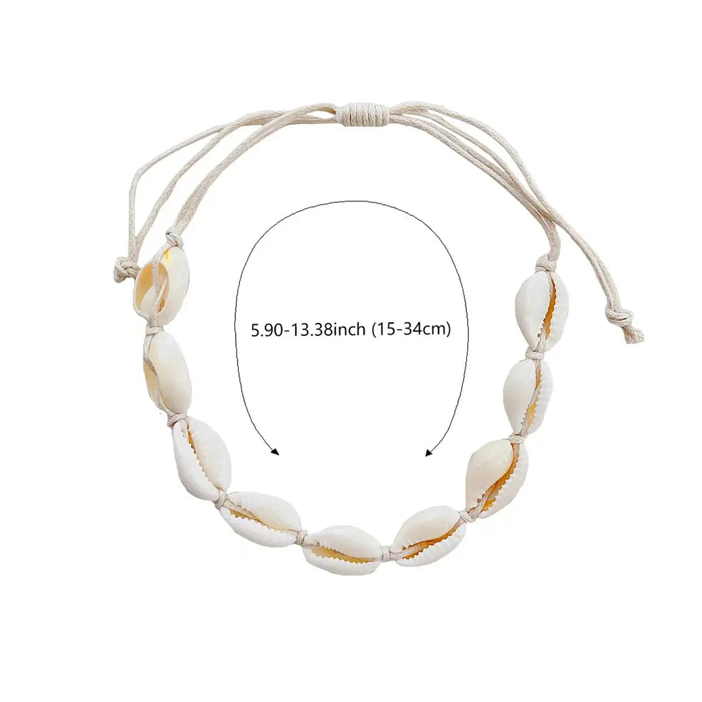 Muschel-Cauri-Knöchelarmband für Damen