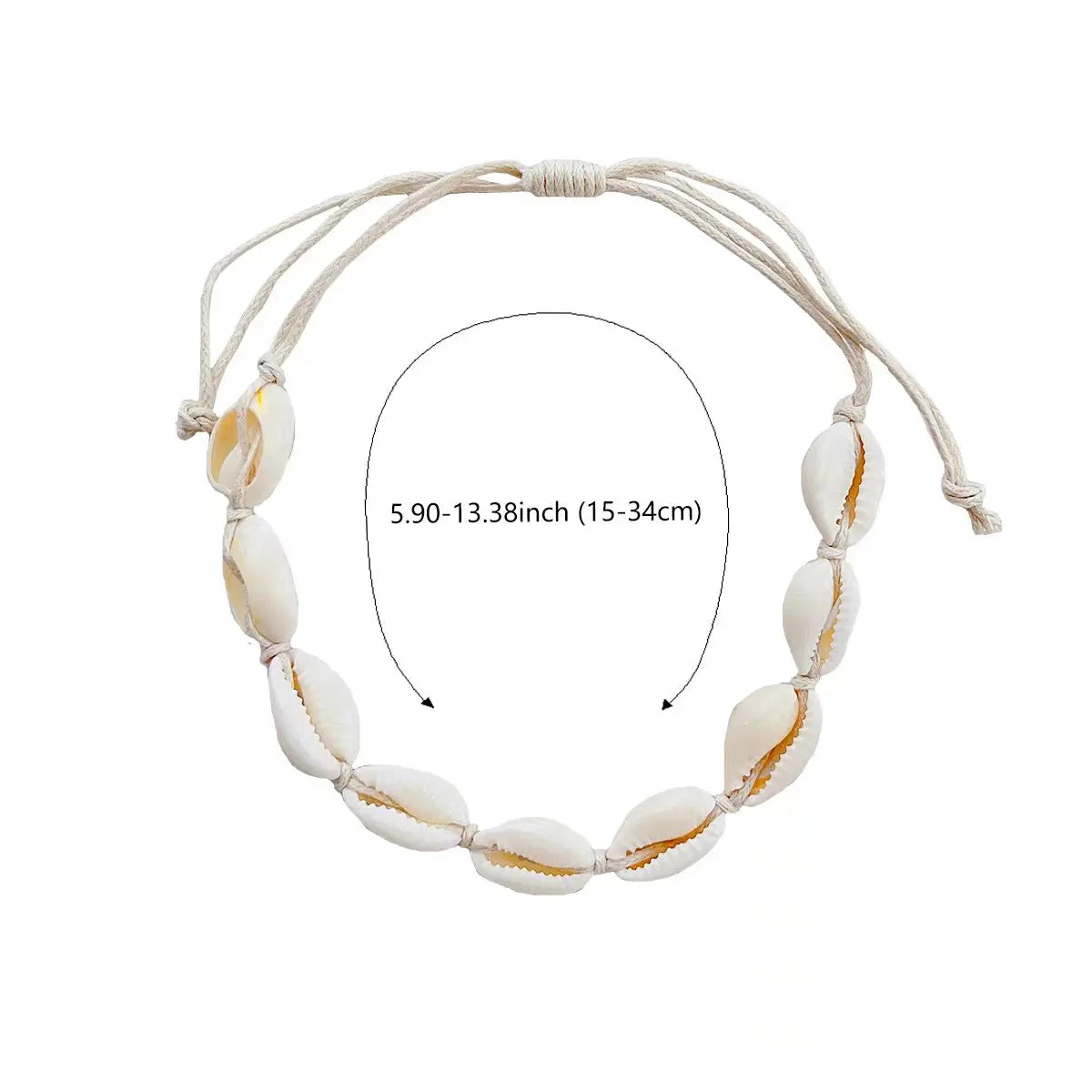Muschel-Cauri-Knöchelarmband für Damen