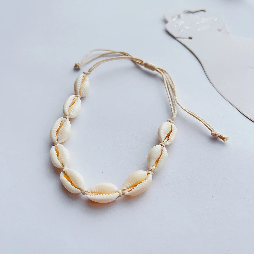 Muschel-Cauri-Knöchelarmband für Damen